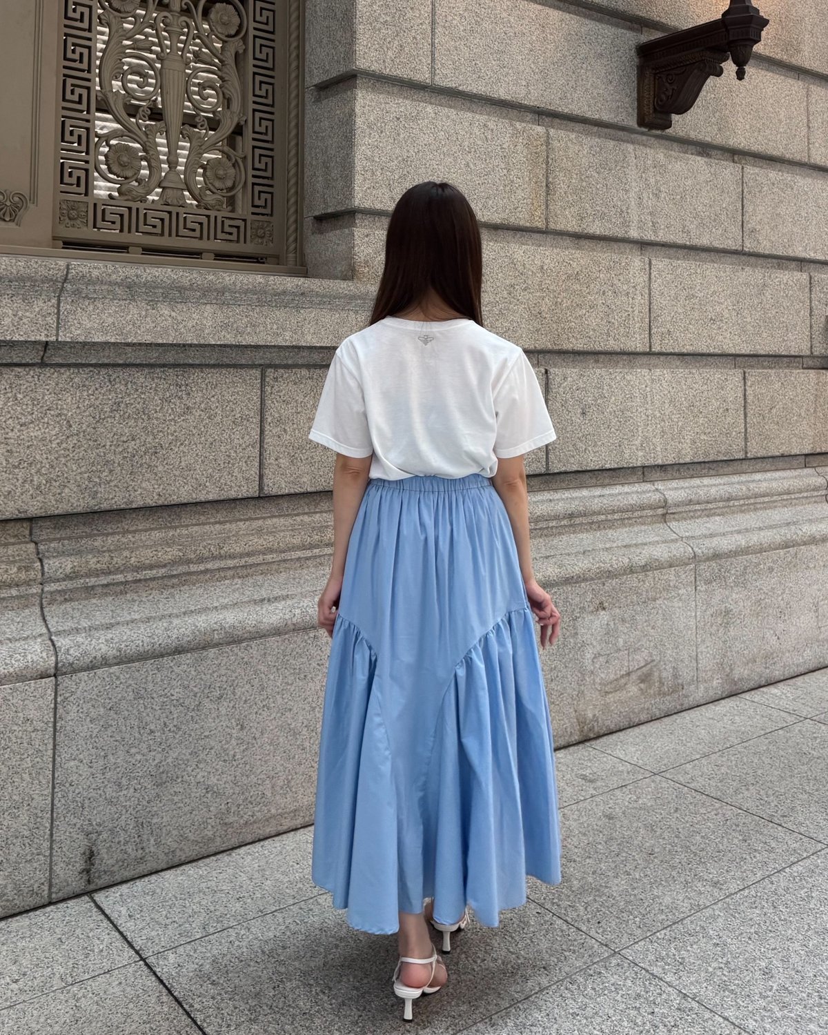 スウィッチングスカート(ブルー) | Syell Raffiné