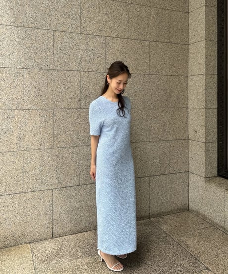 クシュクシュワンピース(ブルー)