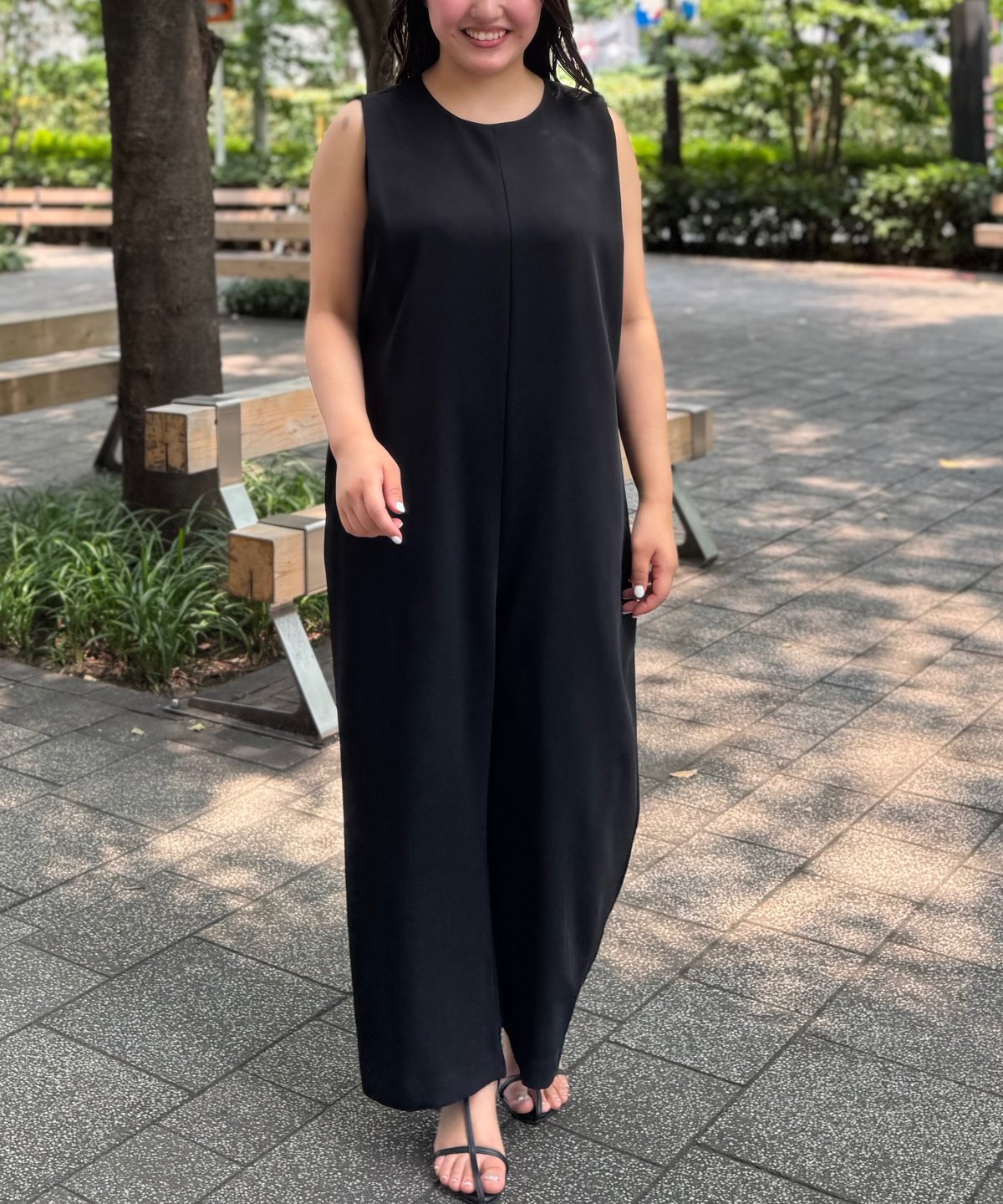 スタイリッシュサロペット(ブラック) | Syell Raffiné