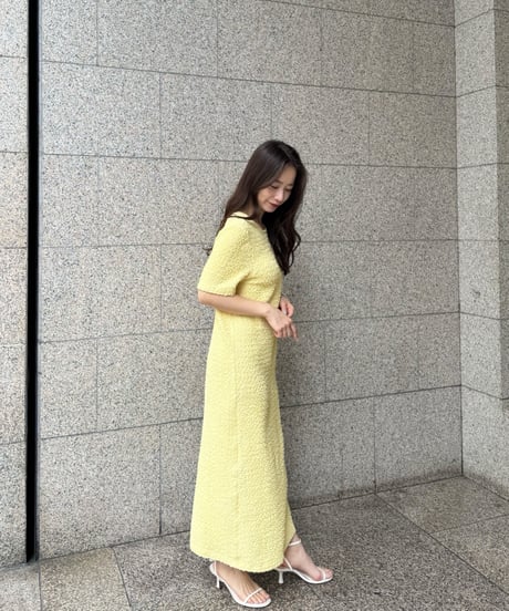 クシュクシュワンピース(イエロー)