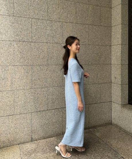 クシュクシュワンピース(ブルー)