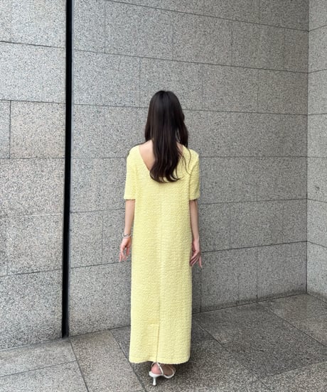 クシュクシュワンピース(イエロー)