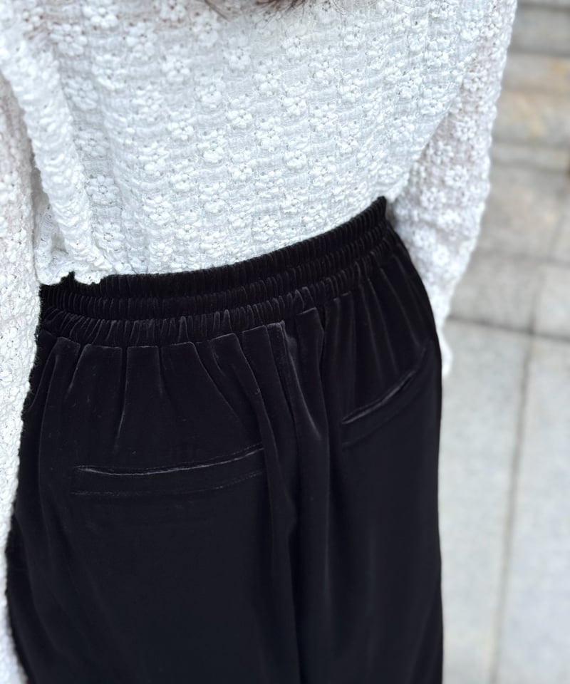 ベロアイージーパンツ-SSサイズ- | Syell Raffiné