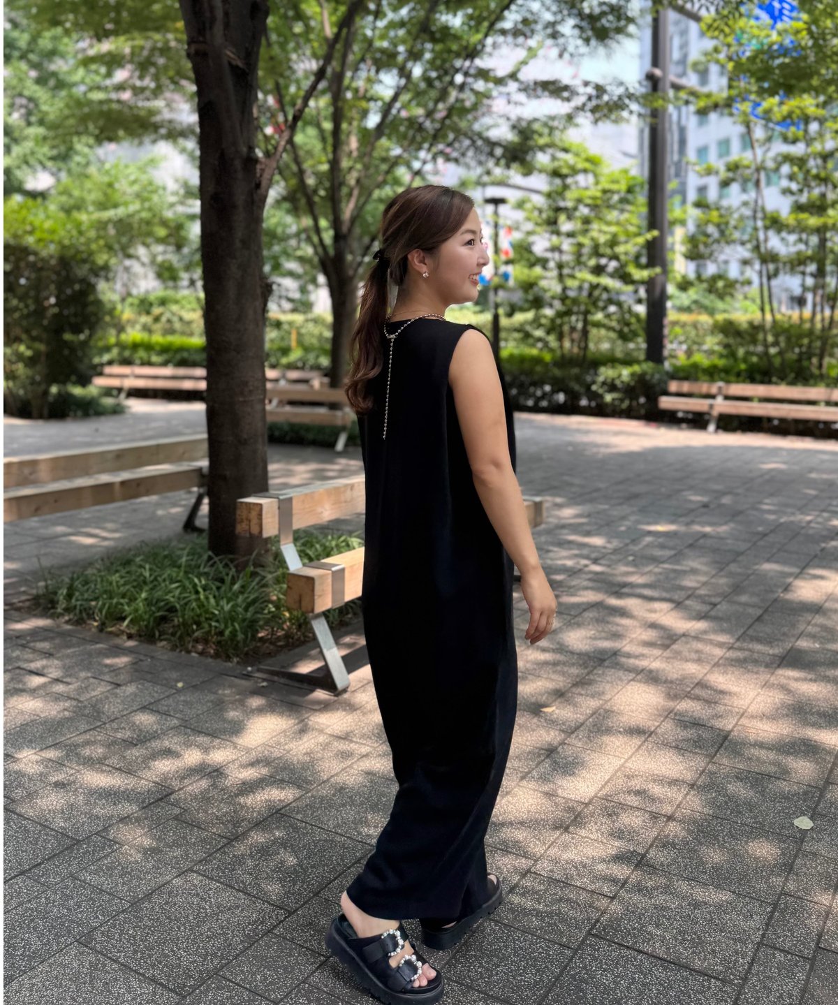 trefle+1 スタイリッシュドットサロペット スタイリッシュサロペット(ブラック) | Syell Raffiné