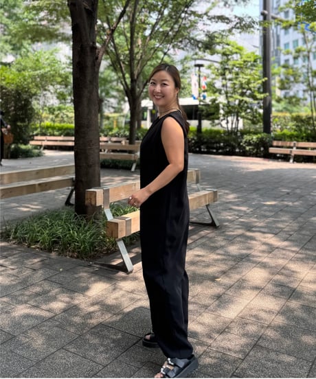 スタイリッシュサロペット(ブラック)