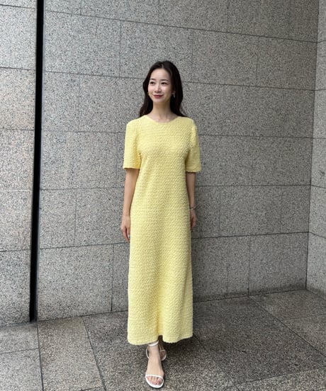 クシュクシュワンピース(イエロー)