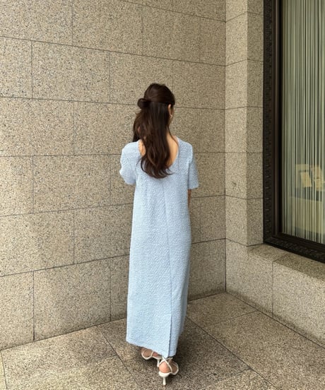クシュクシュワンピース(ブルー)