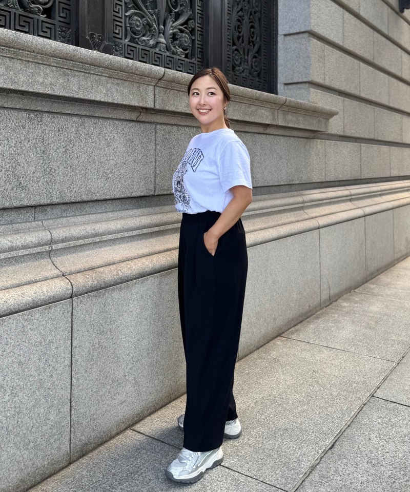 &ellecy アンドエルシー パンツ 美品【& ellecy】アンドエルシー 日本製 ワイドパンツ スカーフ