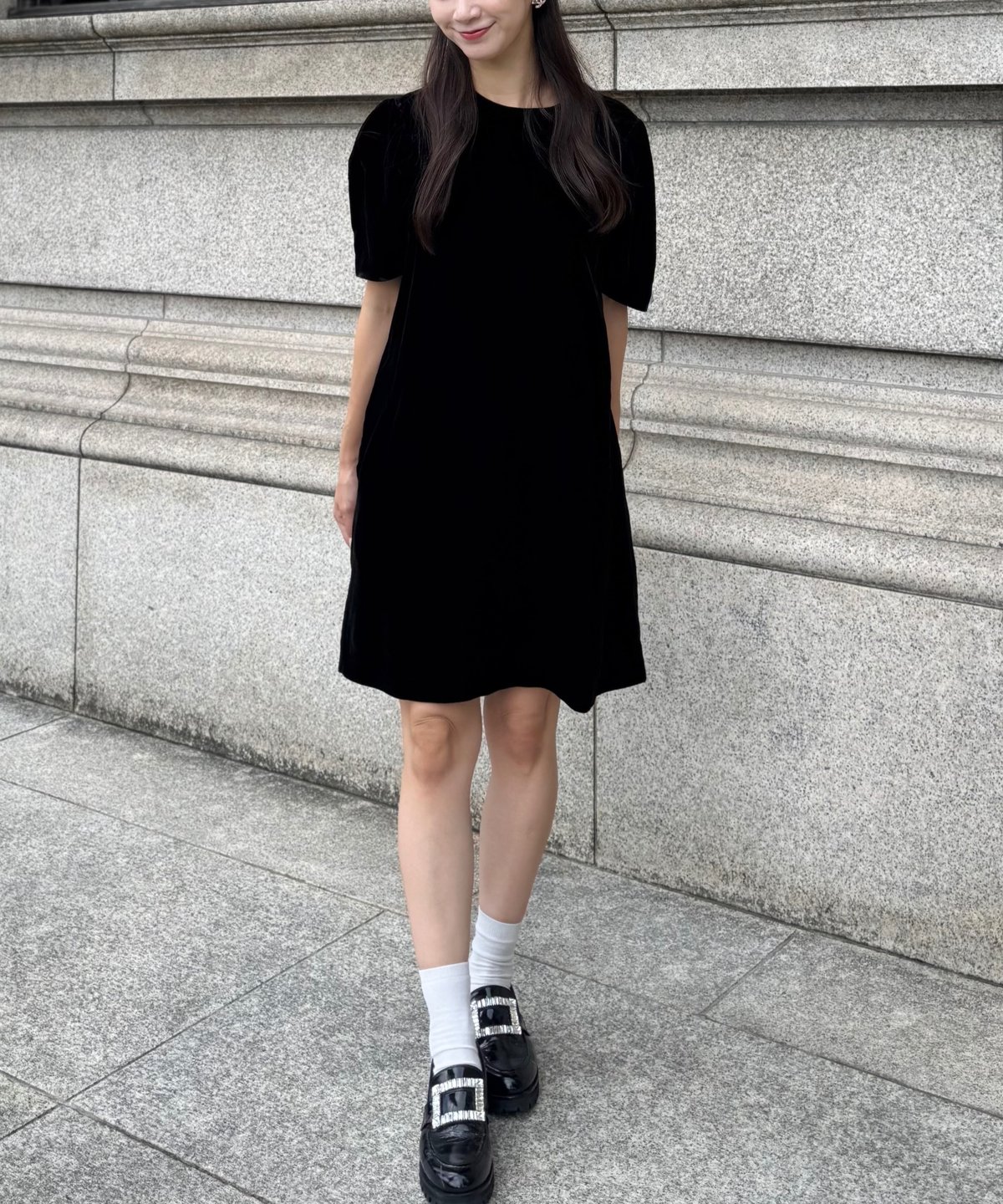 Reformation ブラック ミニ ワンピース Reformation ブラック ミニ