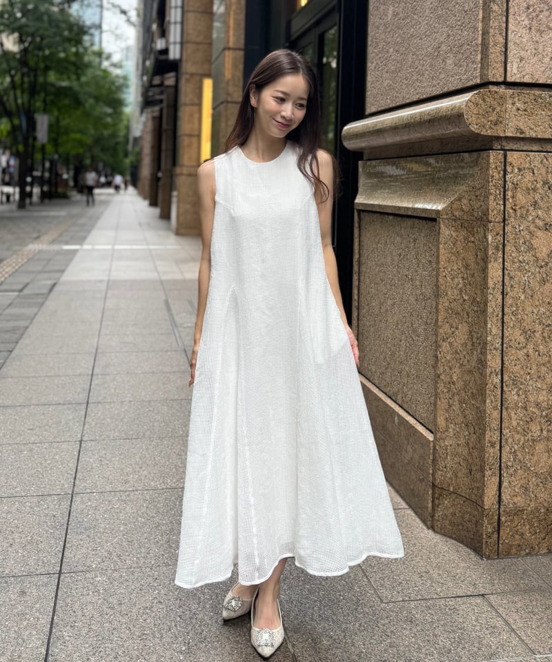 【専用出品】140メッシュワンピースホワイト メッシュワンピース(ホワイト) | Syell Raffiné