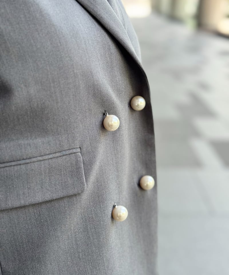 パールリボンジャケット(グレー) | Syell Raffiné