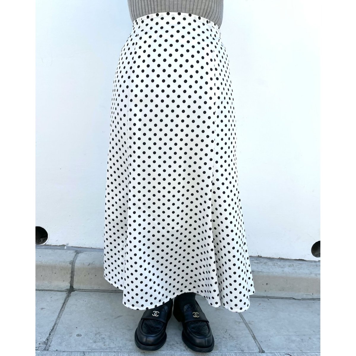 sheller ダブルフリルドットマーメイドスカート シェリエ sheller ダブルフリルドットマーメイドスカート