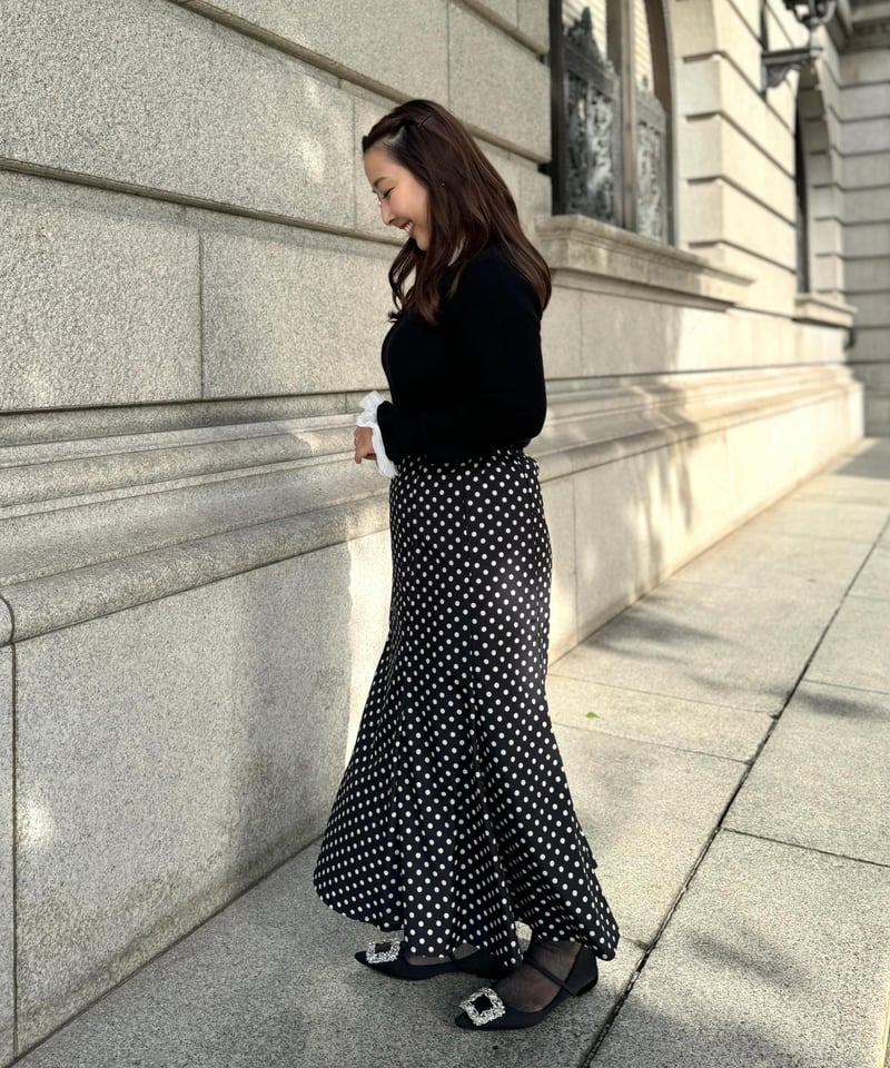 MAISON SPECIAL(メゾンスペシャル)｜Flower Dot Mermaid Skirt  