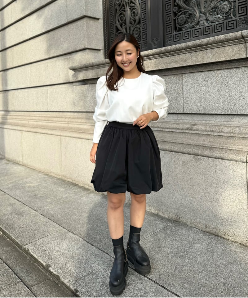 バルーンショートパンツ(ブラック) | Syell Raffiné バルーンショートパンツ(ブラック) | Syell Raffiné