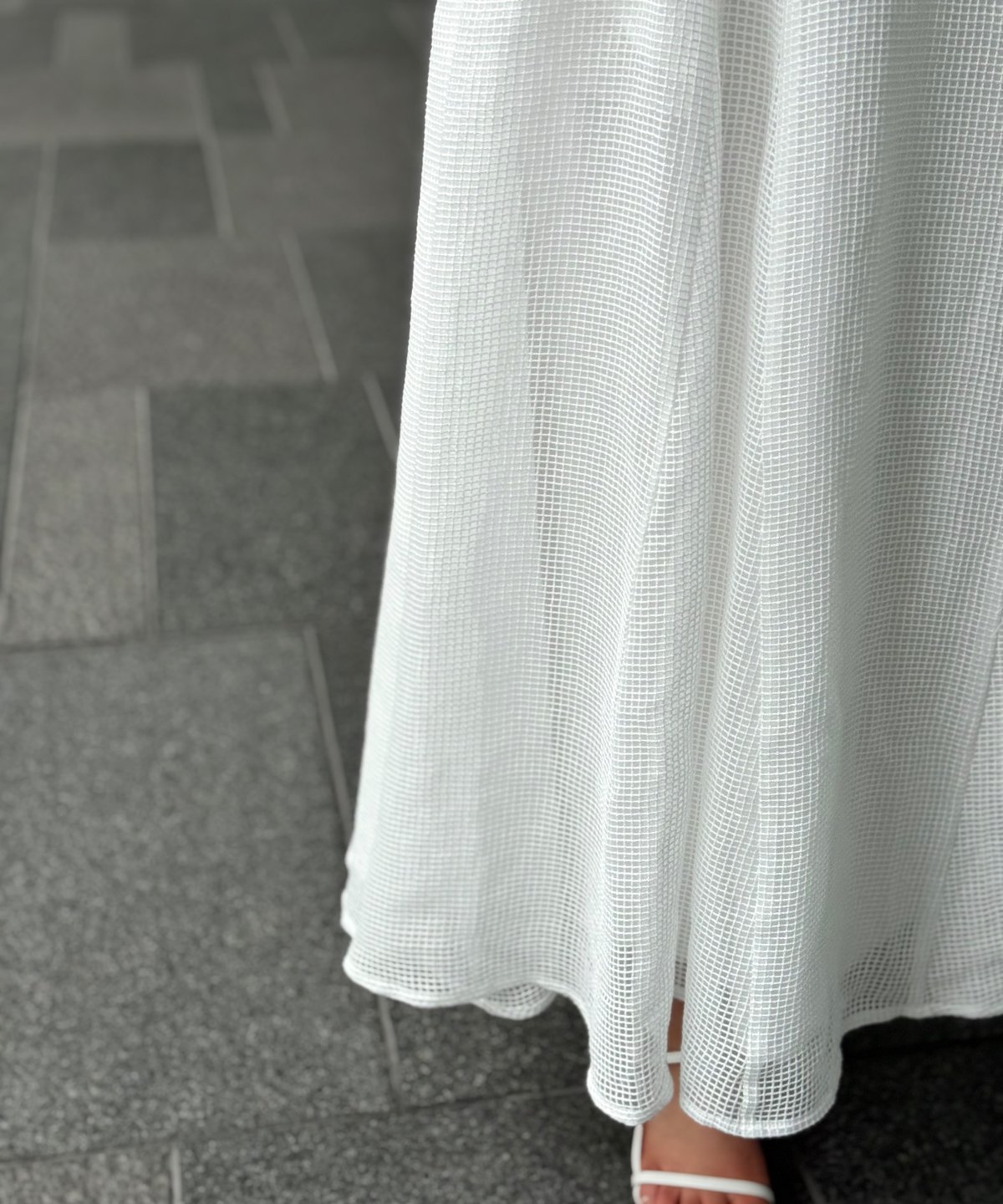 【専用出品】140メッシュワンピースホワイト メッシュワンピース(ホワイト) | Syell Raffiné