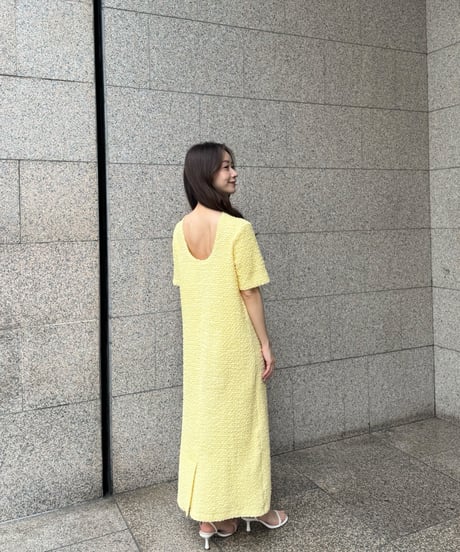 クシュクシュワンピース(イエロー)