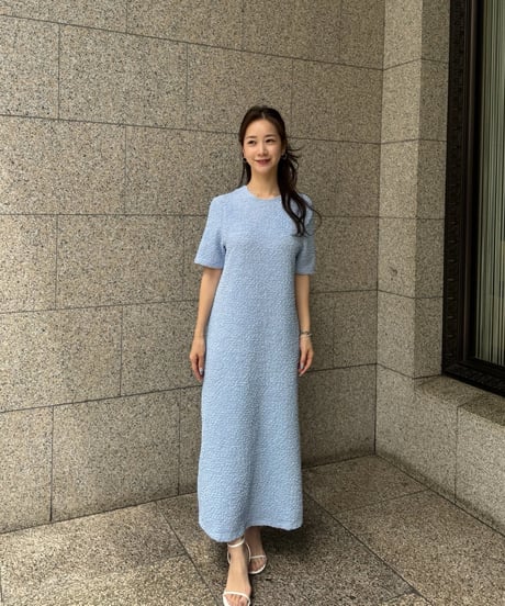 クシュクシュワンピース(ブルー)