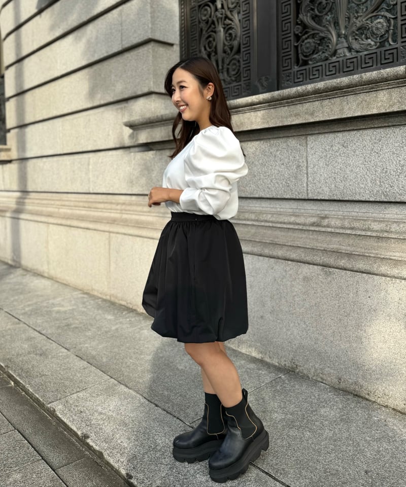 バルーンショートパンツ(ブラック) | Syell Raffiné バルーンショートパンツ(ブラック) | Syell Raffiné
