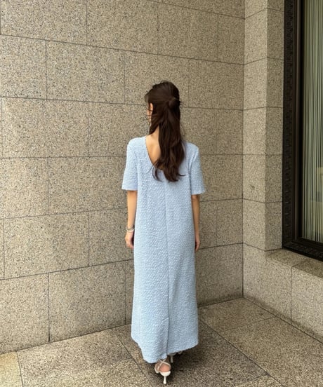 クシュクシュワンピース(ブルー)