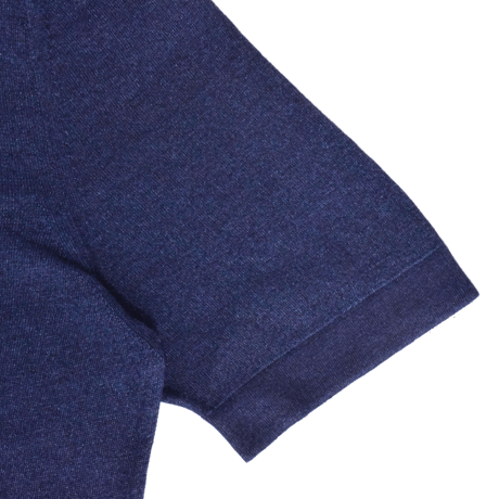 SVEVO / ROUNDNECK KNIT/ SHORT SLEEVE / NAVY