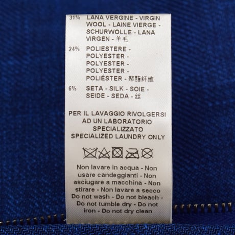 FIORONI / ZIP UP KNIT BLOUSON / BLUE