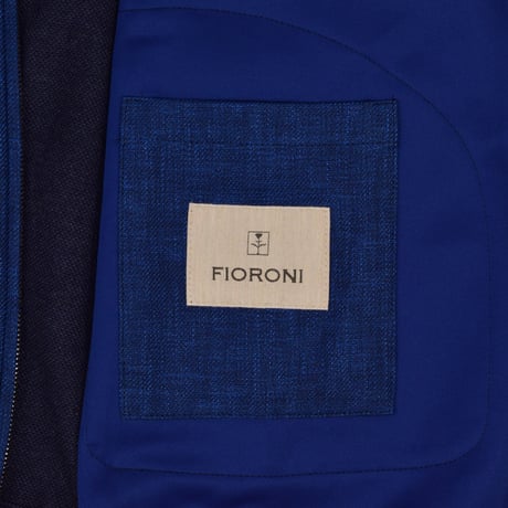 FIORONI / ZIP UP KNIT BLOUSON / BLUE