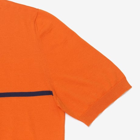 SVEVO CREW NECK / SHORT SLEEVE / FRONT DESIGNED / ORANGE