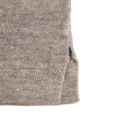 FIORONI / KNIT T-SHIRT STYLE SWEATER / GHIACCIO GREY