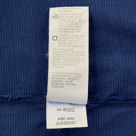 FEDELI / T SHIRT / BLUE HORIZONTAL STRIPES