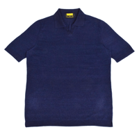 SVEVO / SKIPPER KNIT/ SHORT SLEEVE / NAVY