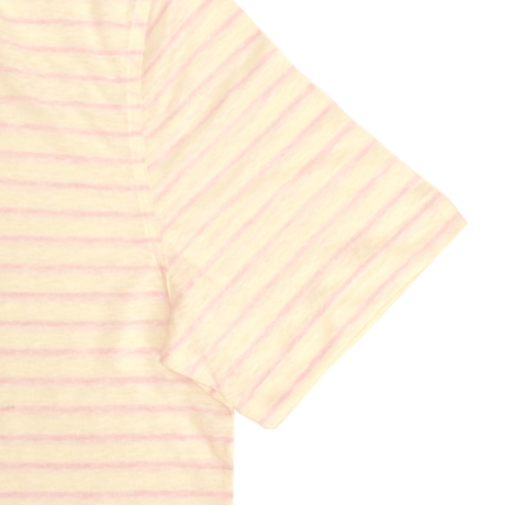 FEDELI / ZERO MM / LINO/COTONE RIGATO / FRESH PINK