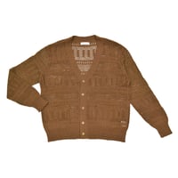 KNITBRARY OPENWORK KNIT CARDIGAN