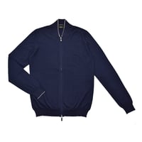 SVEVO ZIP-UP CARDIGAN / NAVY