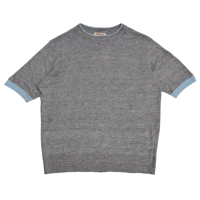FIORONI / KNIT T-SHIRT STYLE SWEATER /