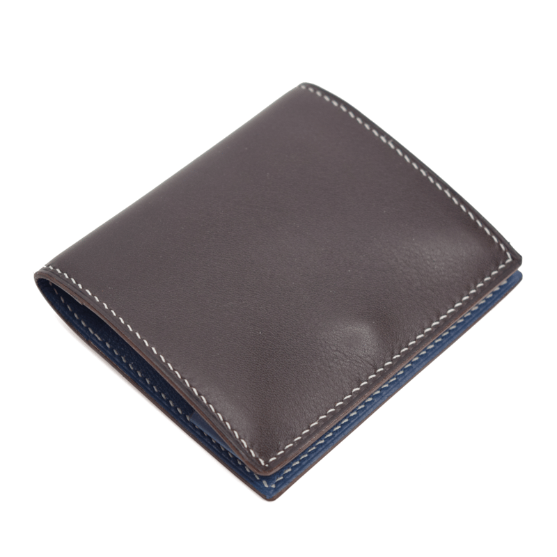ATELIER RENARD / COIN CASE / DARK BROWN ・ BLUE