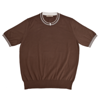 FIORONI / KNIT ROUNDNECK SWEATER / MARRONE BROWN