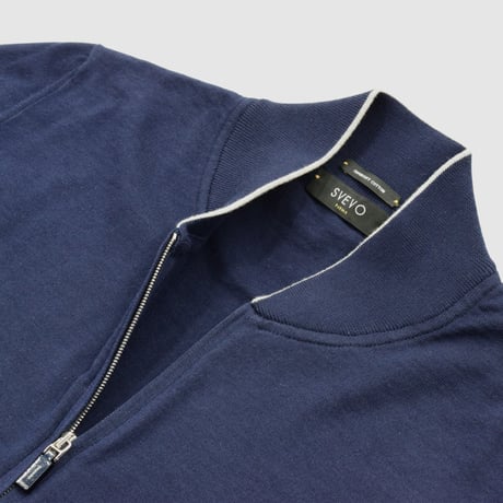 SVEVO ZIP-UP CARDIGAN / NAVY