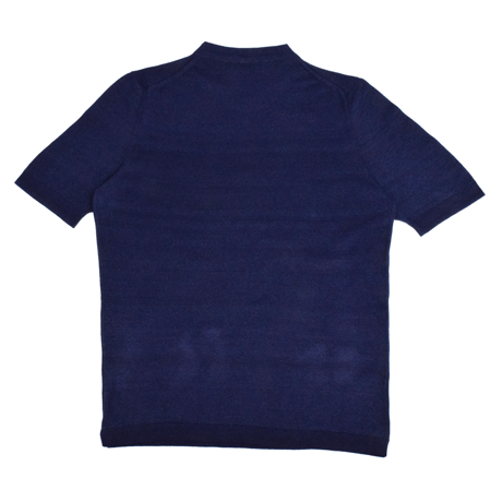 SVEVO / ROUNDNECK KNIT/ SHORT SLEEVE / NAVY