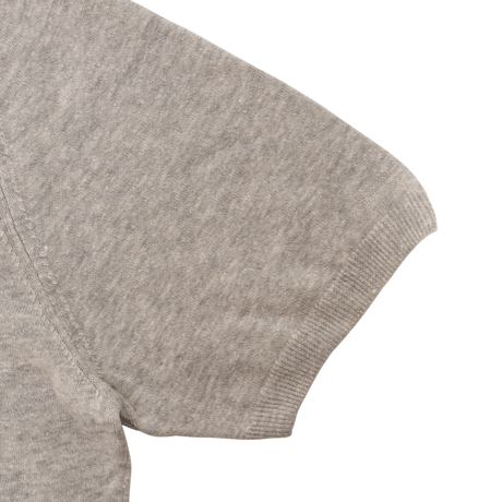 FIORONI / KNIT T-SHIRT STYLE SWEATER / GHIACCIO GREY