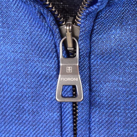 FIORONI / ZIP UP KNIT BLOUSON / BLUE