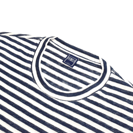 FEDELI / EXTRA MM / LINO/COTONE MELANGE / NAVY BLUE