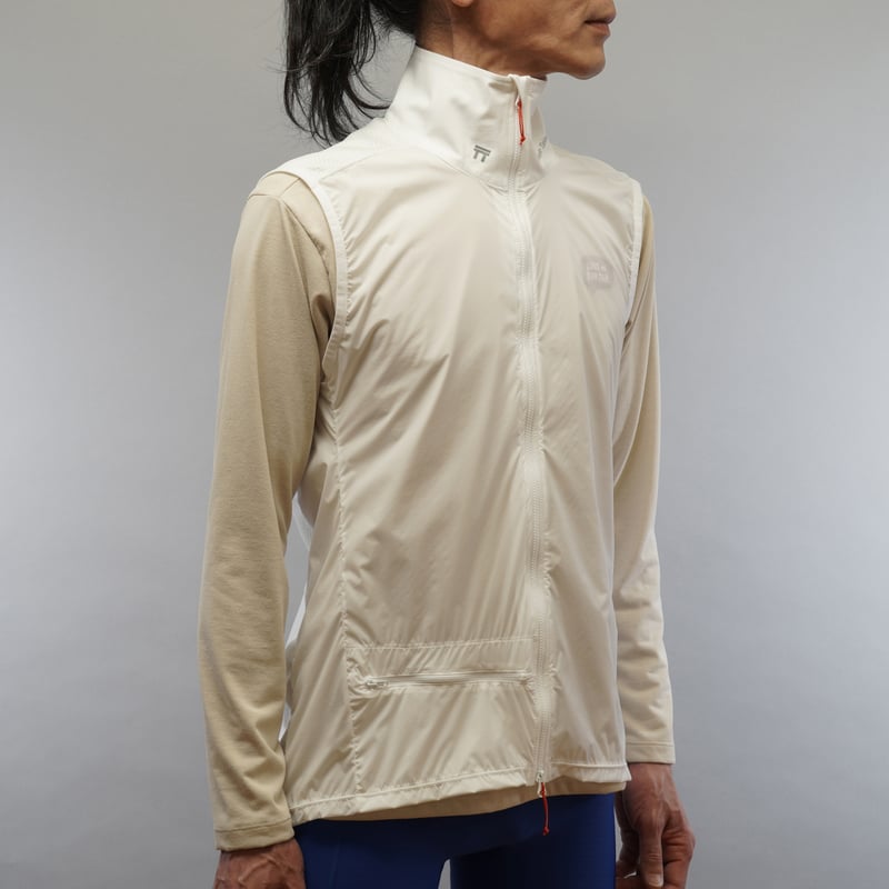 ウォーキング・ランニングウェア Tabisuke Tabizo T2Running WindShell Vest T2 Running Wind Shell Vest / White | Tabisuke T