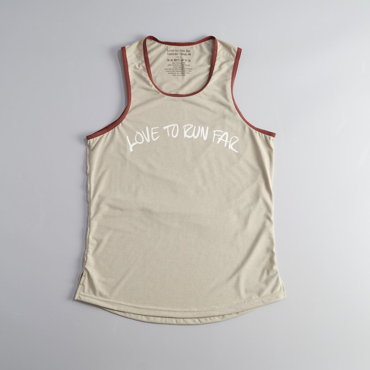 T2 Running Singlet 2025 / Beige | Tabisuke Tabizo