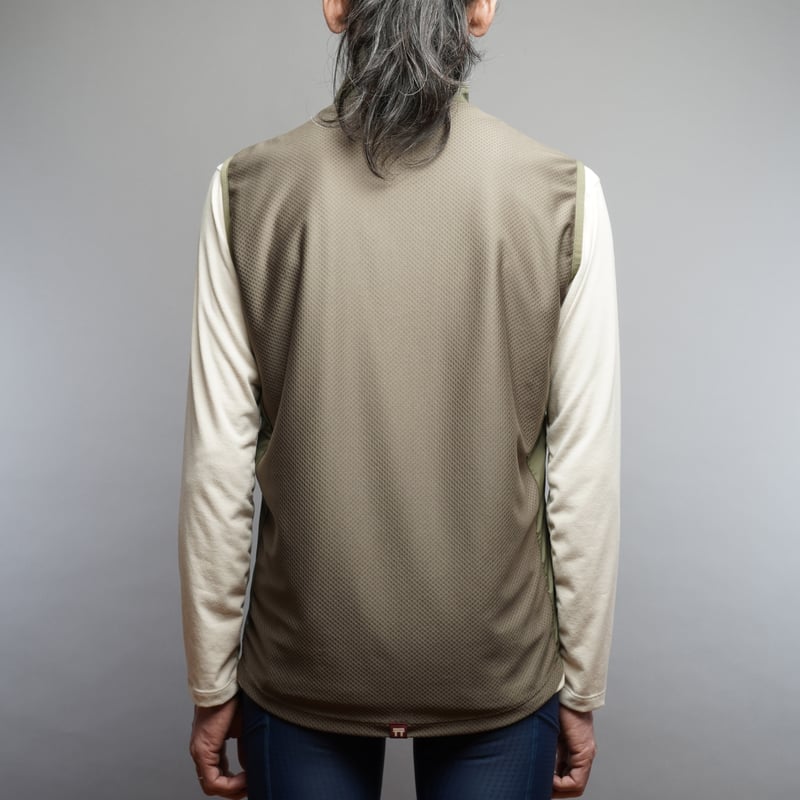 T2 Running Wind Shell Vest / White | Tabisuke T