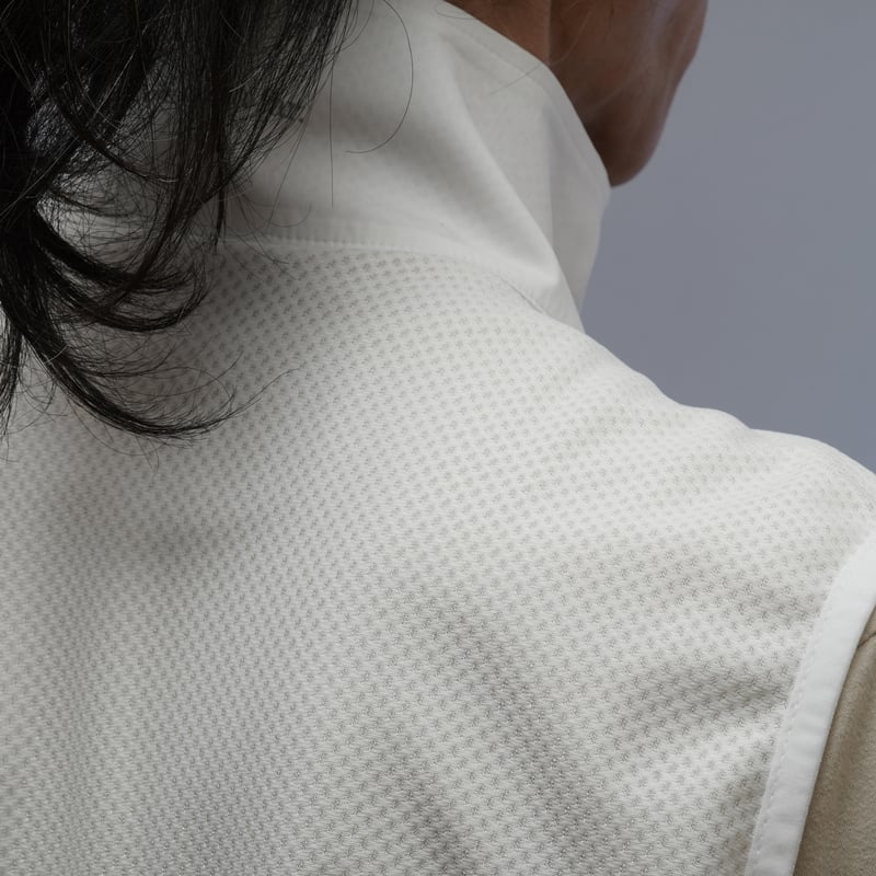 T2 Running Wind Shell Vest / White | Tabisuke T