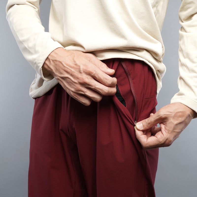 T2 Traverse Pants / Wine | Tabisuke Tabizo