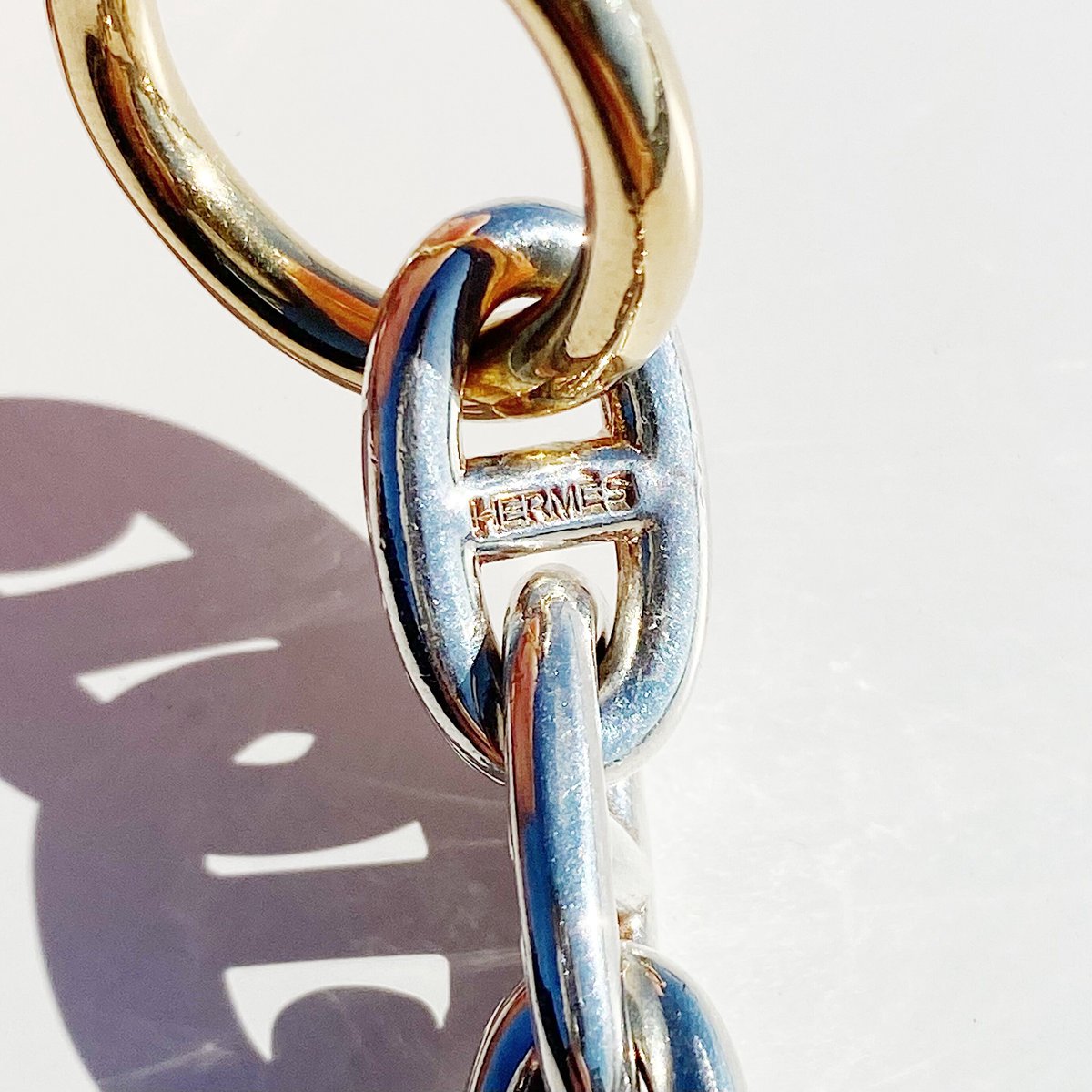 SOLD】HERMES Chaine d'Ancre Bracelet MM Gold Mi SOLD】HERMES Chaine d'Ancre Bracelet MM Gold Mi