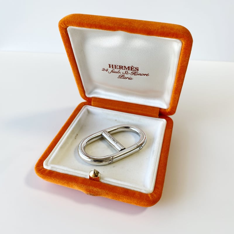 SOLD】Vintage Hermes Chain dAncre Key Ring | Ni