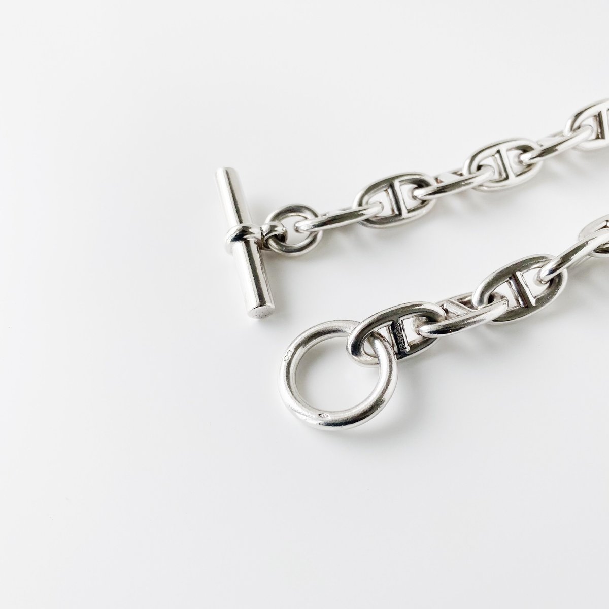 SOLD】Vintage HERMES Chaine D'Ancre Necklace GM SOLD】Vintage HERMES Chaine D'Ancre Necklace GM