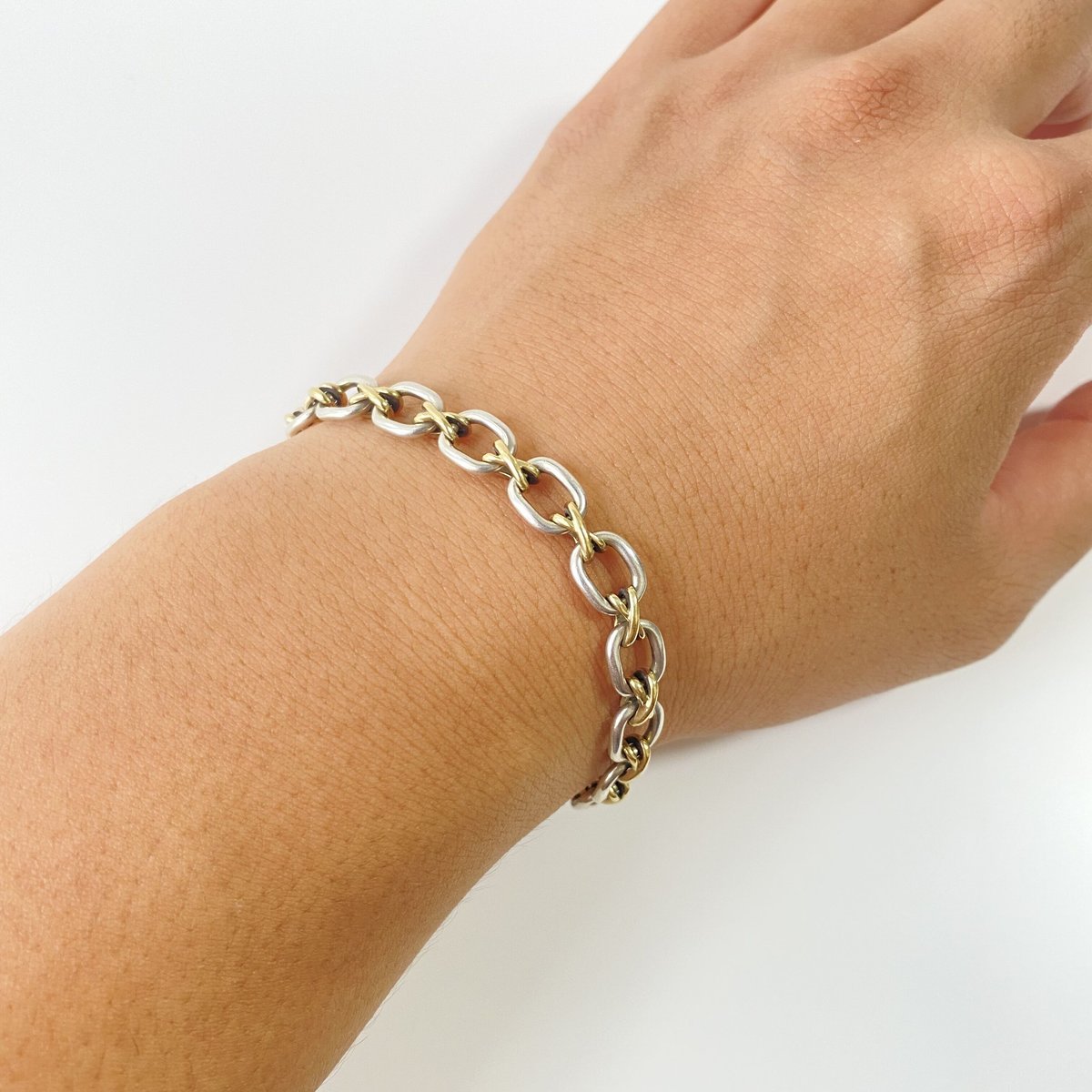 SOLD】Vintage Tiffany&co. 18K X Link Bracelet |